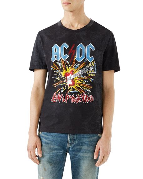 ac dc gucci t shirt|Gucci jersey t shirt.